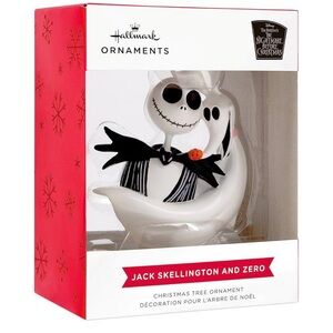 Hallmark Disney The Nightmare Before Christmas Jack Skellington & Zero Ornament